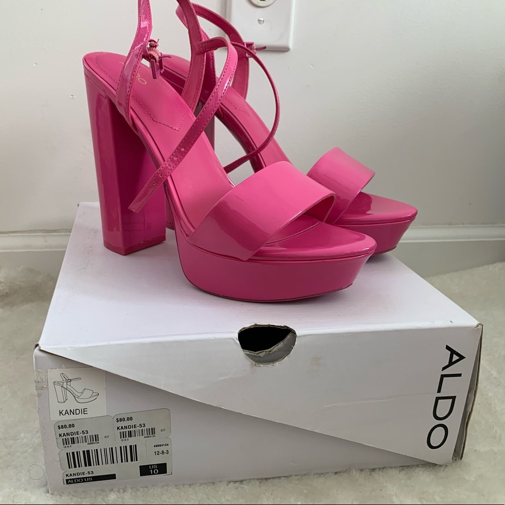 ALDO Kandie platform pumps, worn once.